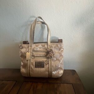Coach Poppy Sequin Shoulder Bag